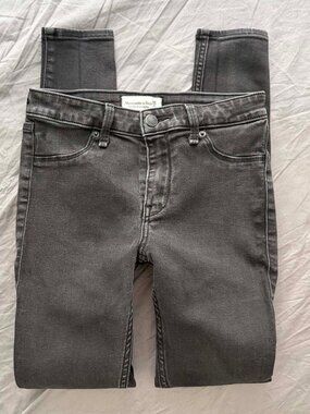 abercrombie & fitch black mid rise jean legging - 2/26 regular